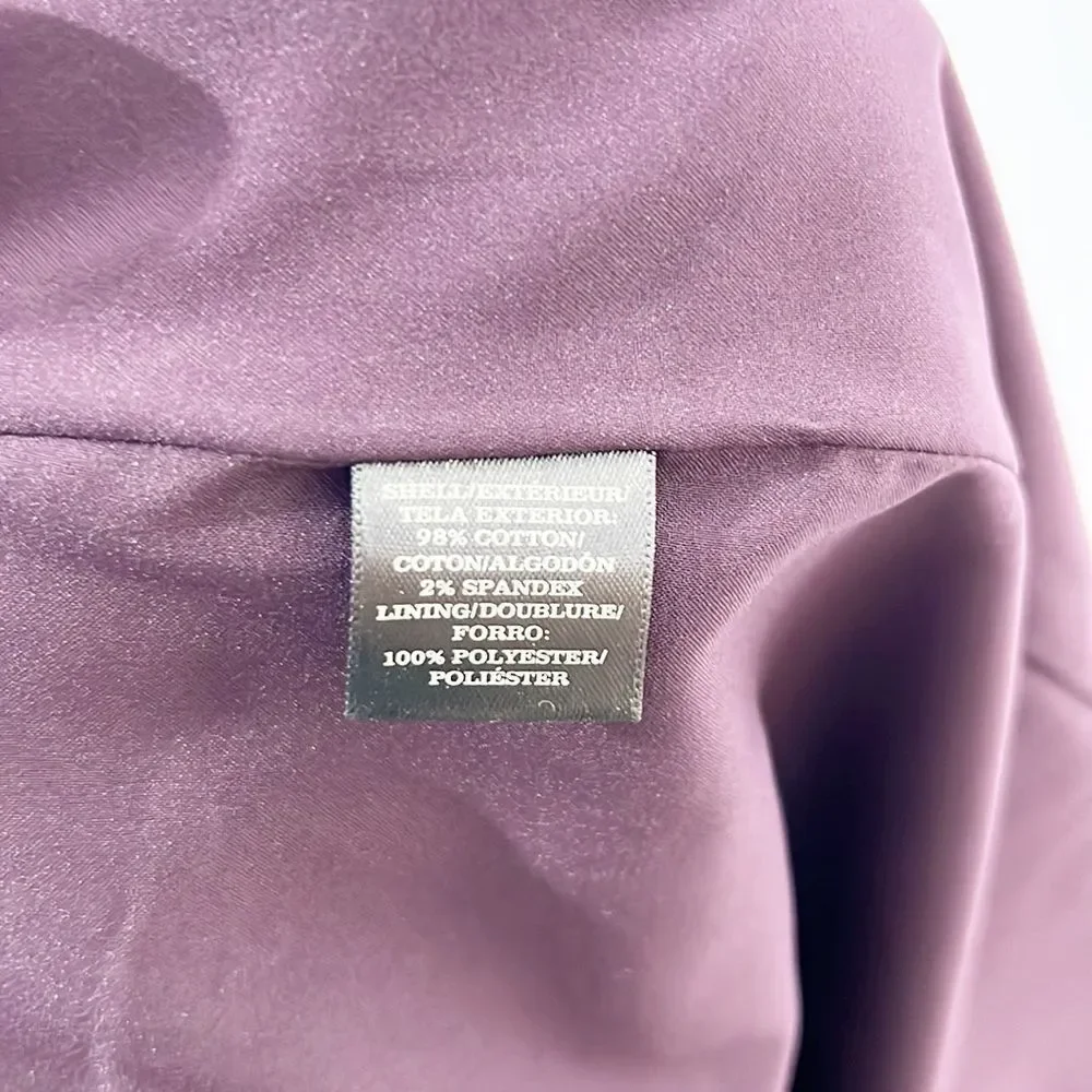 Ann Taylor Seamed Pencil Skirt in Royal Purple Velvet size 2